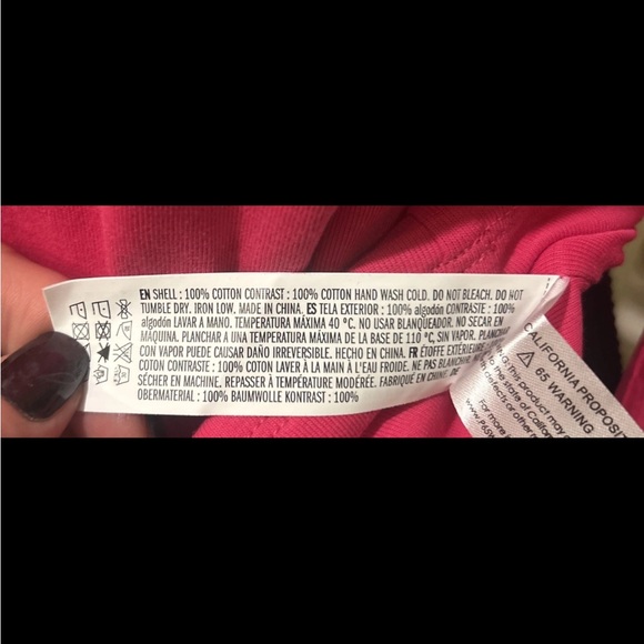 NWT!! English Factory Magenta Pink Puff Sleeve Mixed Media Blouse XS - Picture 7 of 7